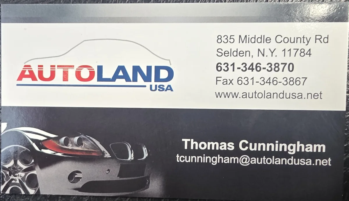 Autoland USA's business card